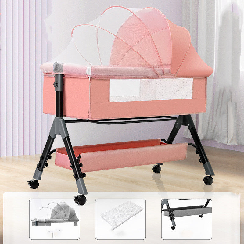 Portable Multifunctional Mobile Folding Cradle Bed