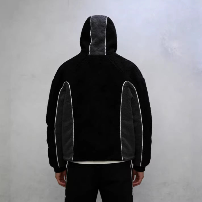 Y2K Embroidered Fleece Jacket For Men Fleece Hoodie