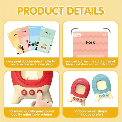 Toddler Toys Talking Flash Cards For 1 2 3 4 5 6 Year Old Boys And Girls, Autism Sensory Toys For Autistic Children, Learning Educational Montessori Speech Therapy 224 Sight Words Kids Gifts