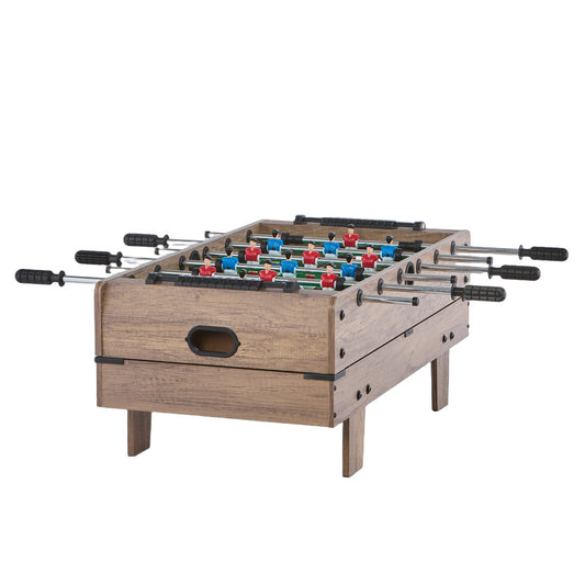 4-in-1 Combo Game Table Set, 32" Air Hockey Table, Multi Combination Table With Pool Billiard, Hockey, Foosball, Ping Pong, Pushers & Pucks, Sports Arcade Table For Kids Family Game Room Office