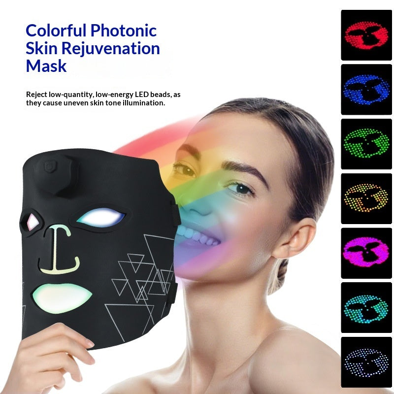 Multifunctional Rainbow Beauty Device Facial Red And Blue Light Mask Machine