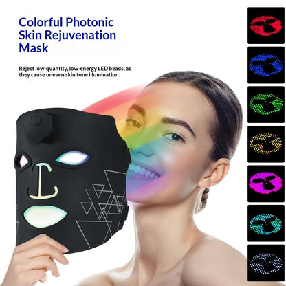 Multifunctional Rainbow Beauty Device Facial Red And Blue Light Mask Machine