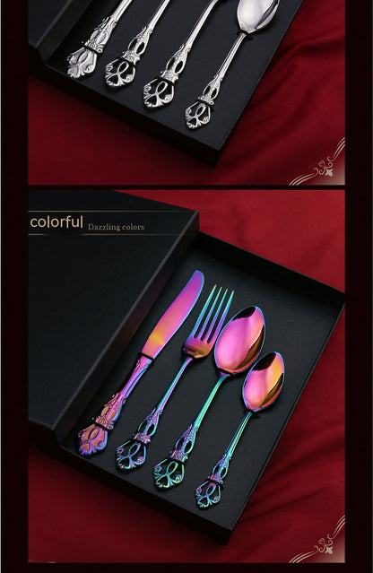 Stainless Steel Western Food Tableware Set Steak Knife And Fork Gift Box Steak Knife, Fork And Spoon