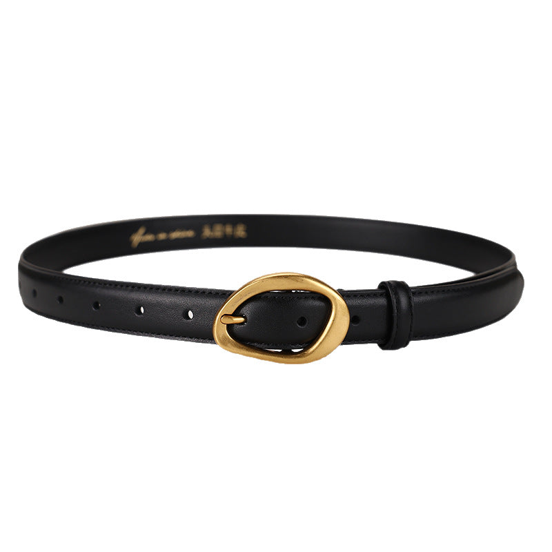 Stylish Versatile Womens Belt Made From Top-layer Cowhide