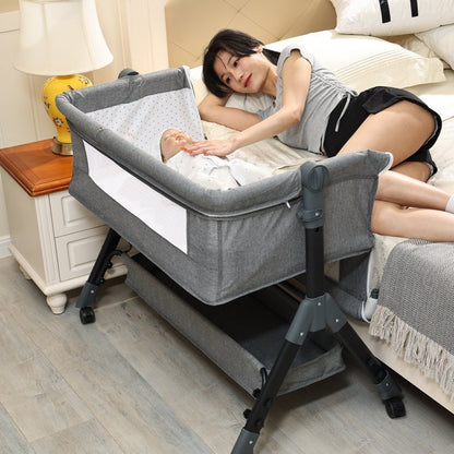 Portable Multifunctional Mobile Folding Cradle Bed