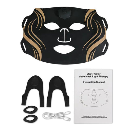 Multifunctional Rainbow Beauty Device Facial Red And Blue Light Mask Machine