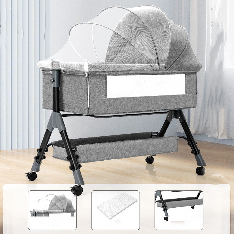 Portable Multifunctional Mobile Folding Cradle Bed