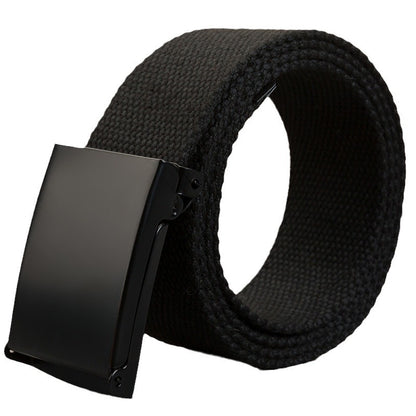 Snap-Clasp Canvas Mens Candy-Colored Belt