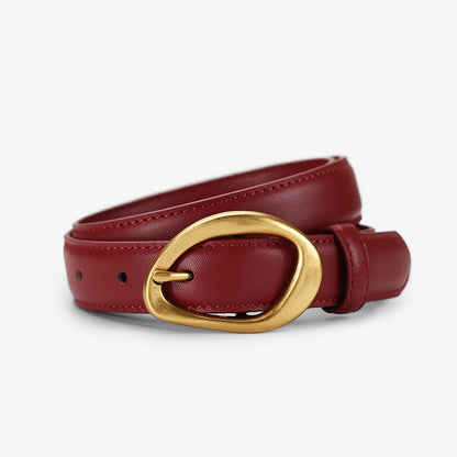 Stylish Versatile Womens Belt Made From Top-layer Cowhide
