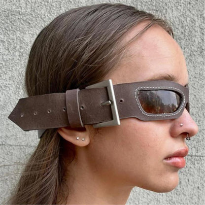Personalized Hip-hop Retro Belt Sunglasses