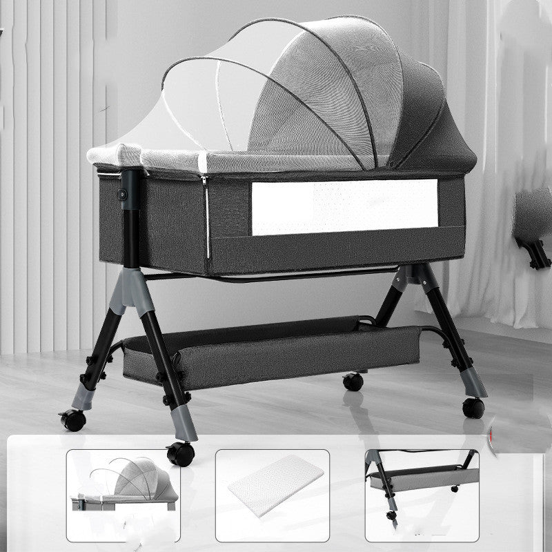 Portable Multifunctional Mobile Folding Cradle Bed