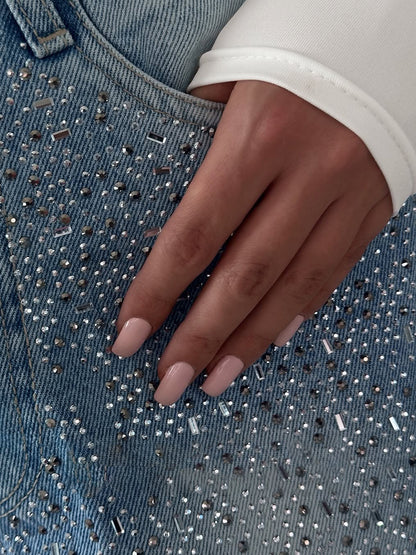 Rhinestone Denim Jeans