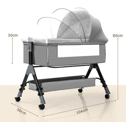 Portable Multifunctional Mobile Folding Cradle Bed