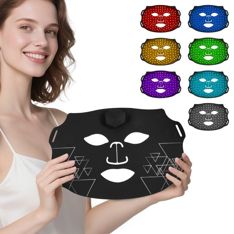 Multifunctional Rainbow Beauty Device Facial Red And Blue Light Mask Machine
