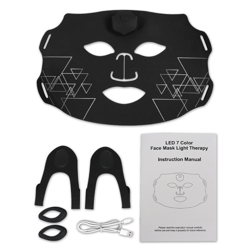 Multifunctional Rainbow Beauty Device Facial Red And Blue Light Mask Machine