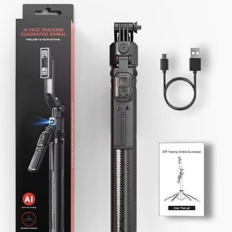 C17 Smartphone Selfie Stick Smart  Stabilized Extendable Gimbal With Full Auto Mode