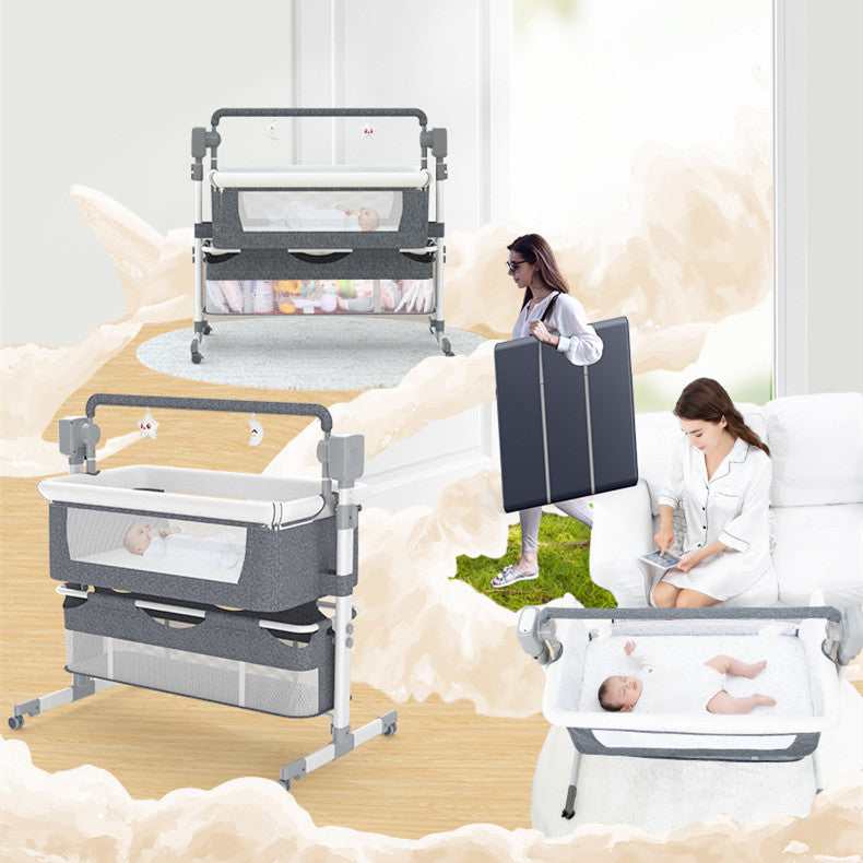 Foldable Electric Newborn Baby Bedside Bed