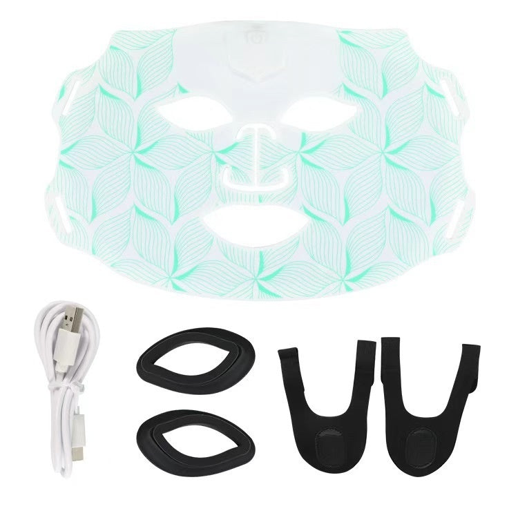 Multifunctional Rainbow Beauty Device Facial Red And Blue Light Mask Machine