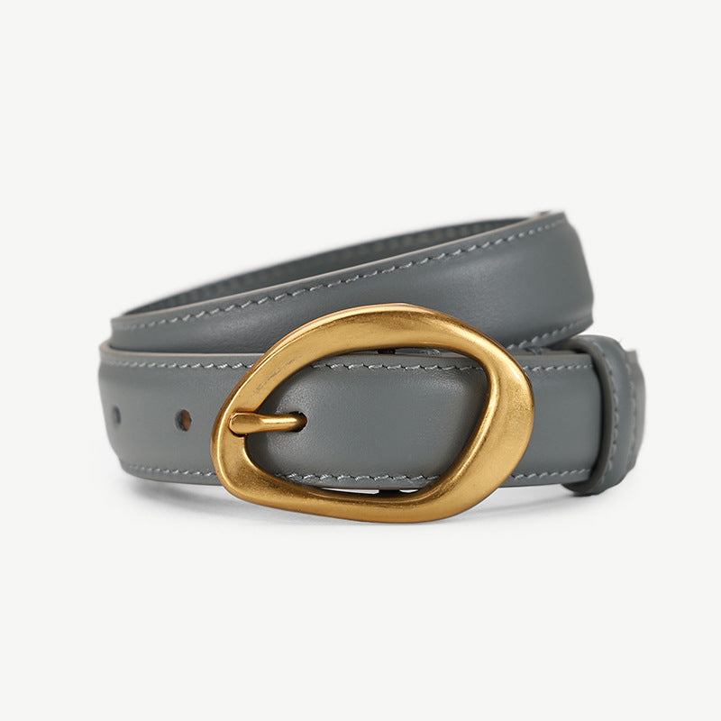 Stylish Versatile Womens Belt Made From Top-layer Cowhide