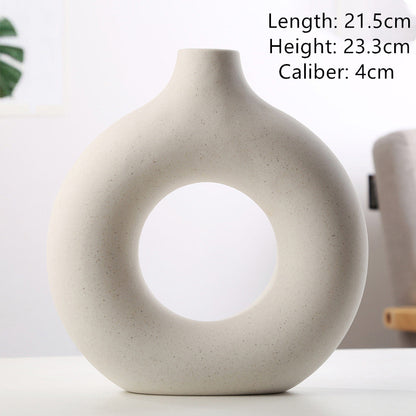New Style Biscuit Vase Frosted Particle Flower Arranging Device
