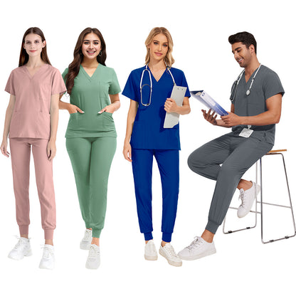 Mens Quick-Drying Comfortable And Stretchy Scrubs Set For Work