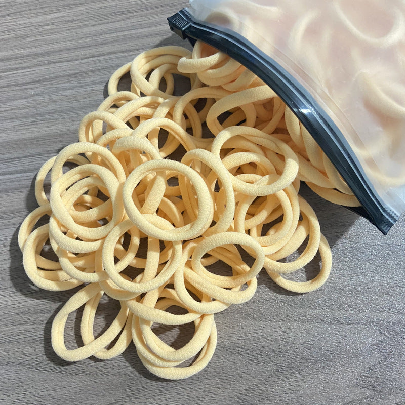 Towel Ring Hair Bands 4cm Solid Color For Ponytail