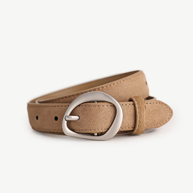 Stylish Versatile Womens Belt Made From Top-layer Cowhide