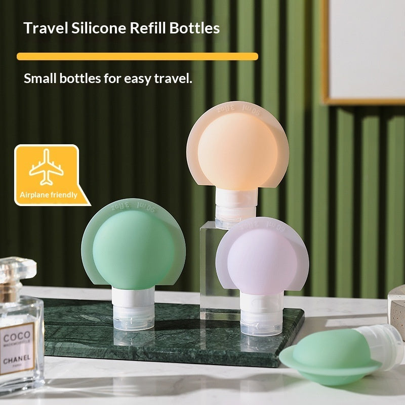 Portable Travel Dispensing Silicone Bottle
