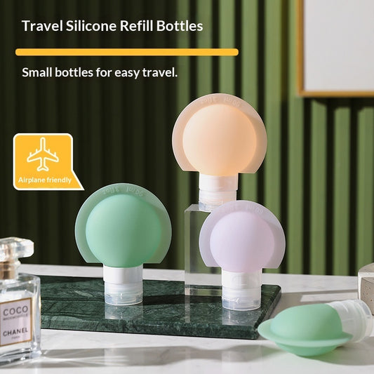 Portable Travel Dispensing Silicone Bottle
