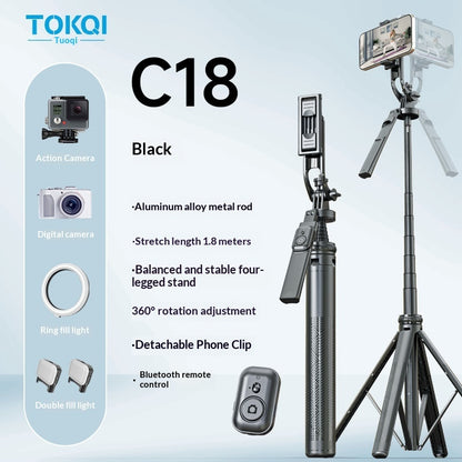 C17 Smartphone Selfie Stick Smart  Stabilized Extendable Gimbal With Full Auto Mode