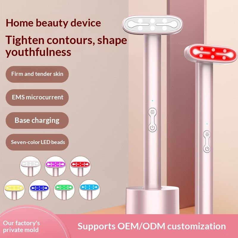 Device Microcurrent Red Light Massager For The Face