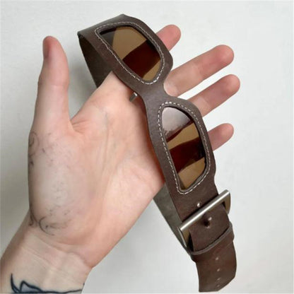 Personalized Hip-hop Retro Belt Sunglasses