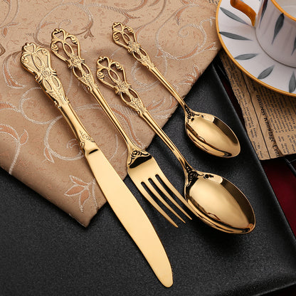 Stainless Steel Western Food Tableware Set Steak Knife And Fork Gift Box Steak Knife, Fork And Spoon