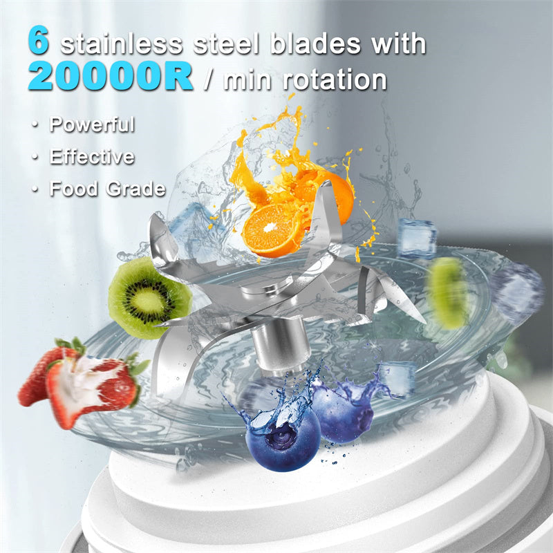 Portable Blender For Shakes And Smoothies With 6 Blades