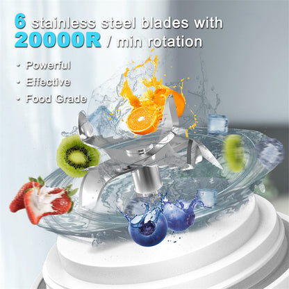 Portable Blender For Shakes And Smoothies With 6 Blades