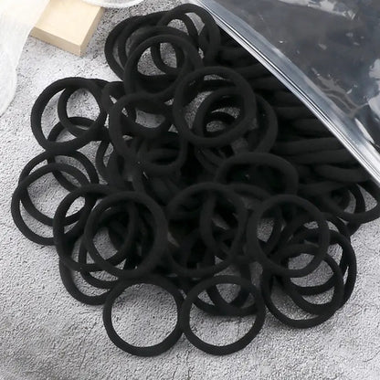 Towel Ring Hair Bands 4cm Solid Color For Ponytail