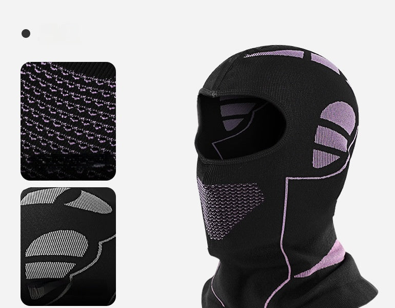 Cycling Skiing Thermal Balaclava Motorcycle Windproof Face Mask Electric Bike Helmet Liner Neck Gaiter