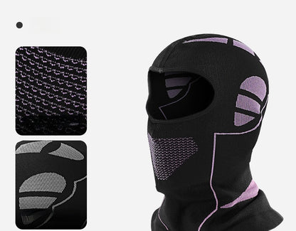 Cycling Skiing Thermal Balaclava Motorcycle Windproof Face Mask Electric Bike Helmet Liner Neck Gaiter