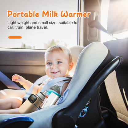 1Pc Portable Bottle Warmer With 6 Heating Levels