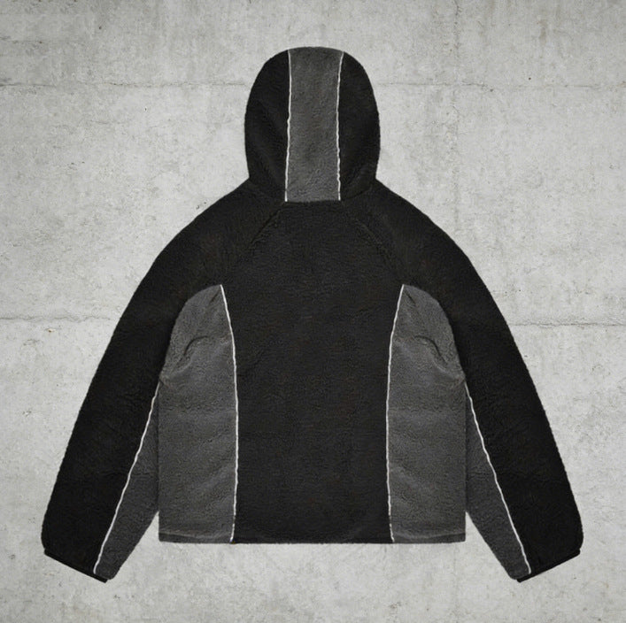 Y2K Embroidered Fleece Jacket For Men Fleece Hoodie