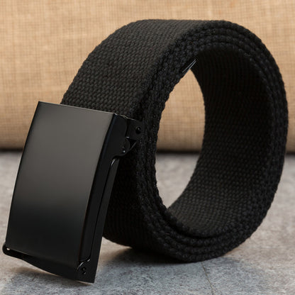 Snap-Clasp Canvas Mens Candy-Colored Belt