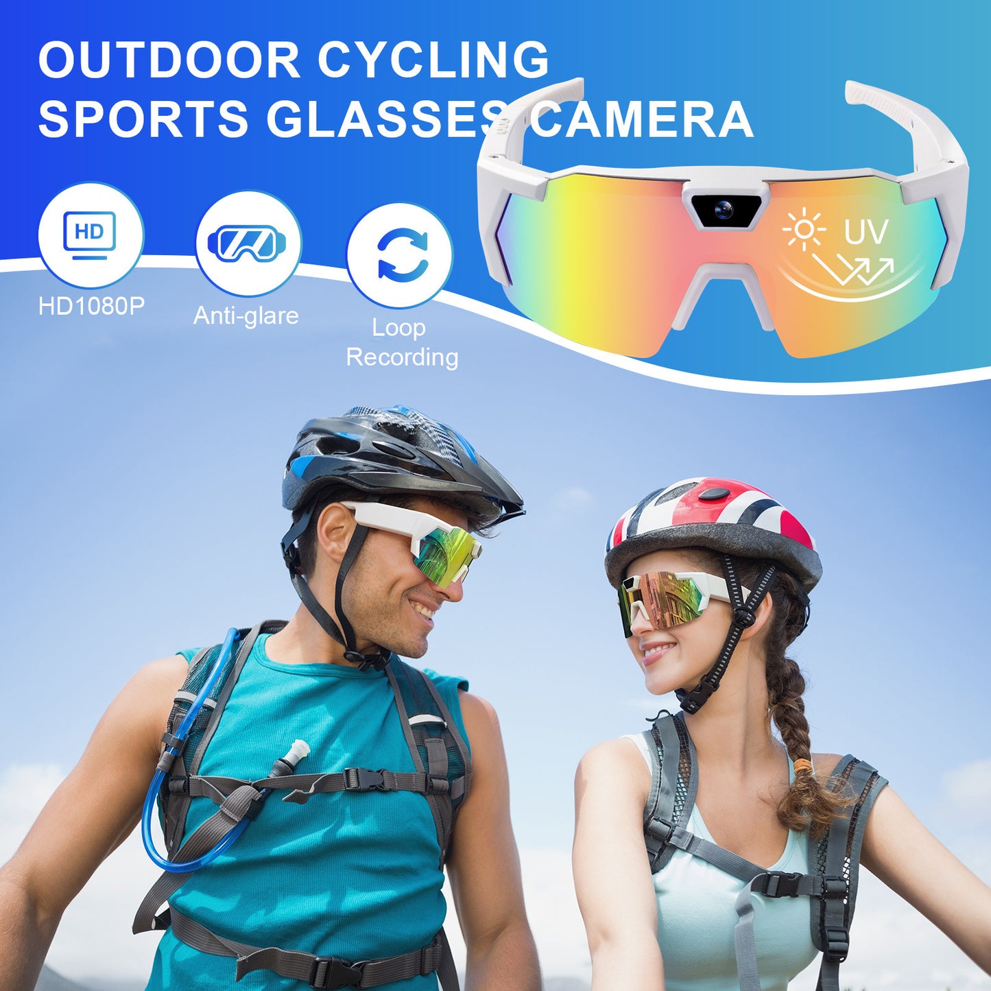 Smart  AI Riding Glasses With Camera